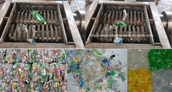 Καλή τιμή. Να τεμαχίσει αποβλήτων δεμάτων μπουκαλιών πλαστική μηχανών διπλή προστασία υπερφόρτωσης άξονων αυτόματη σε απευθείας σύνδεση