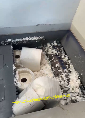 Απορρίμματα χαρτιού κυλίνδρους μονόάξυλο μηχανή θραυστήρα 75KW κόψιμο κινητήρα ροτόρα διάμετρος 400mm πλαστική ταινία κυλίνδρους συντριβή μηχανή