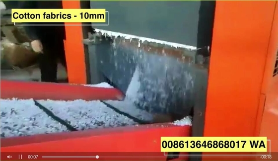 Καλή τιμή. τα υφάσματα 1600F Cottom που συντρίβουν τον πλεκτό καταστροφέα εγγράφων 10mm υφάσματος τέλος ταξινομούν ανά μία ώρα να τεμαχίσουν την ικανότητα 400kg σε απευθείας σύνδεση